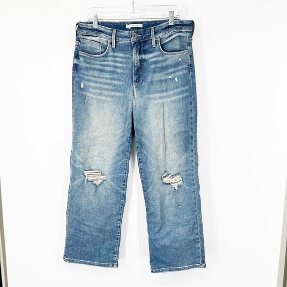 Whetherly James High Rise Straight Wide Leg Jeans - Picture 1 of 8